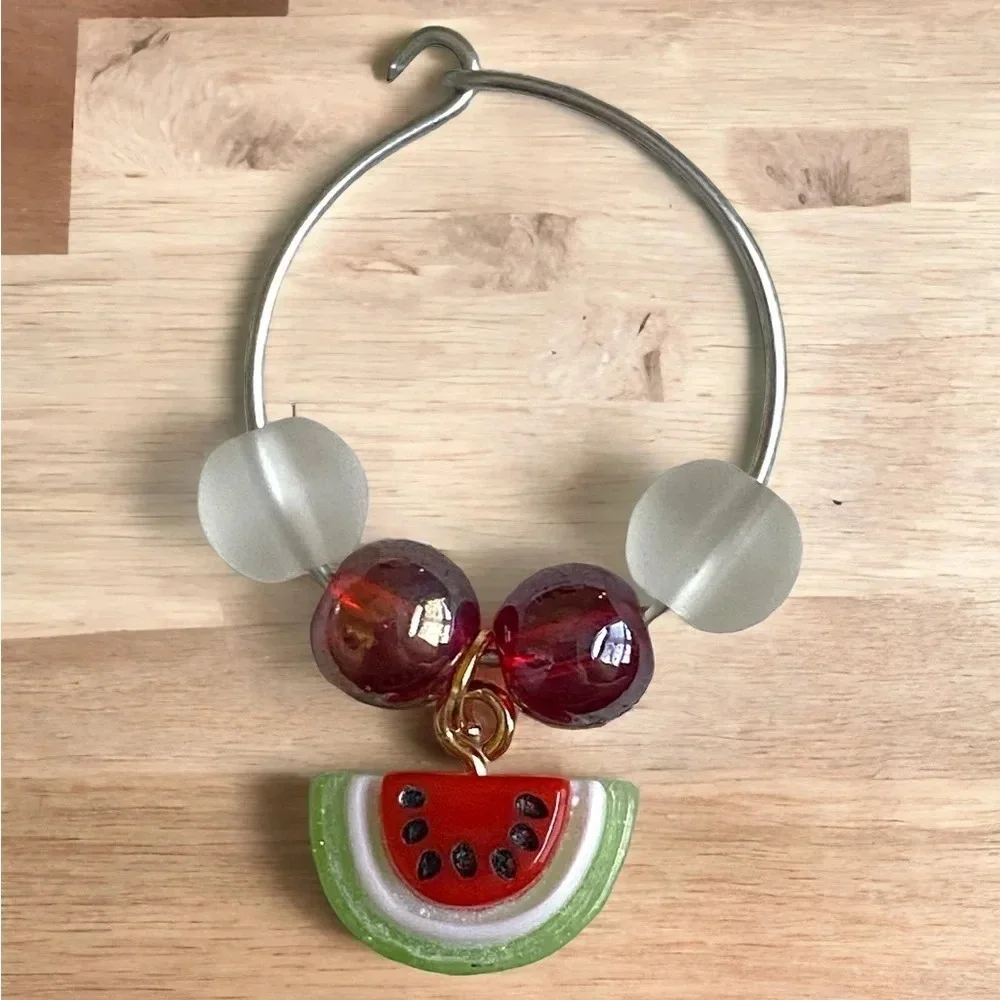 🍄Fruity Wine Glass Charms